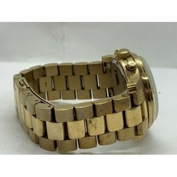 Michael Kors MK5055 Unisex Watch Chronograph Gold Stainless Steel 38mm Case D527 - Picture 8 of 9